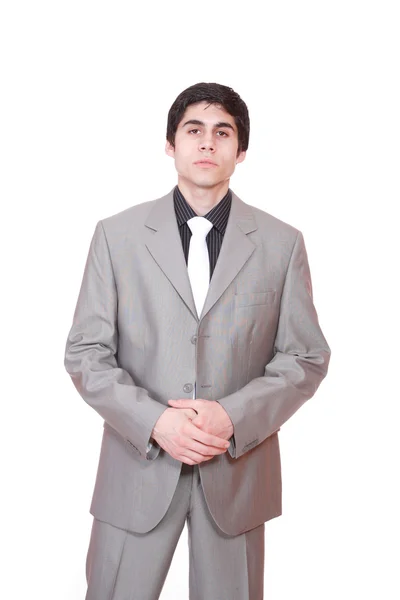 Joven hombre de negocios guapo retrato de estudio —  Fotos de Stock
