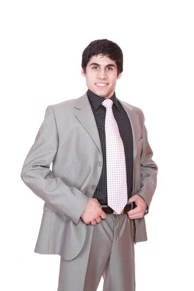Joven hombre de negocios guapo retrato de estudio —  Fotos de Stock
