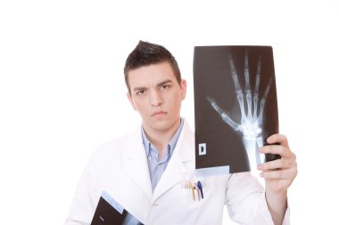 xrays holding beyaz erkek doktor