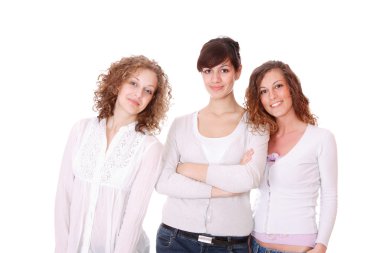 Portrait of happy young girls