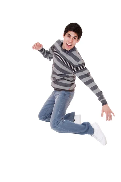 Hombre feliz saltando —  Fotos de Stock