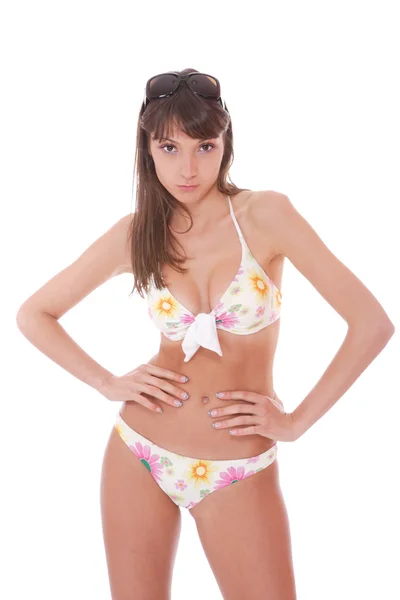 Bella modella bikini — Foto Stock