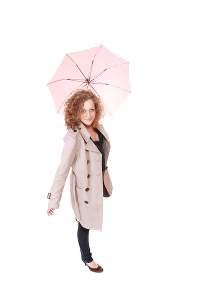 Esernyőt tartó nő — Stock Fotó