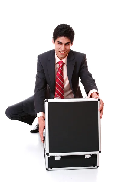 Businessman holding a briefcase. — Stock Photo, Image