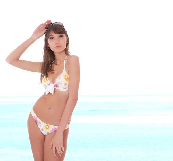 Gyönyörű bikini modell — Stock Fotó