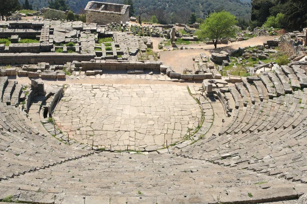 Ikindi itibariyle Delphi tholos — Stok fotoğraf