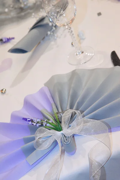 결혼식을 위한 설정 테이블 — 스톡 사진