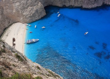 zakynthos, Yunanistan havadan görünümü