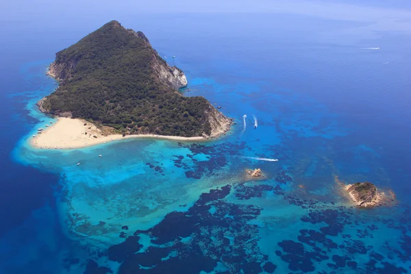 zakynthos, Yunanistan havadan görünümü