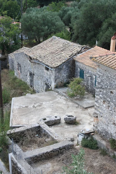 Маленькая греческая деревня — стоковое фото