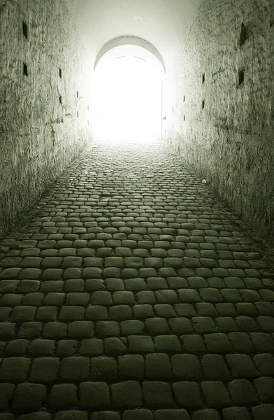 Światło na końcu tunelu — Zdjęcie stockowe