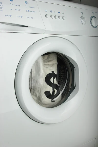 Washing machine laundering money