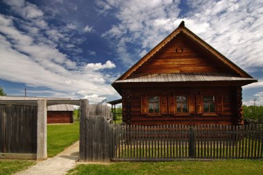 Finnish wooden house clipart