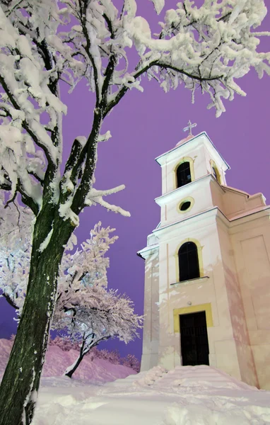 Capela iarna — Fotografie, imagine de stoc