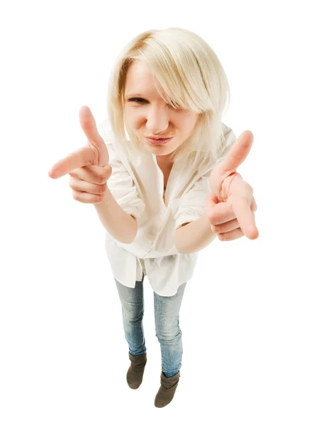 Cute blond teenage girl Royalty Free Stock Images