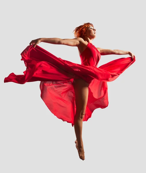 Bailarina voladora roja —  Fotos de Stock