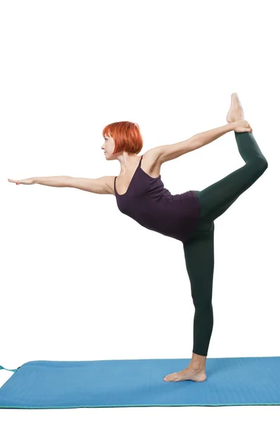 Yogatic asana — Zdjęcie stockowe