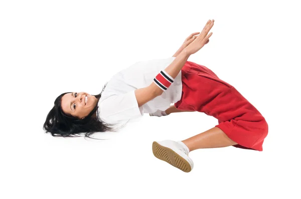 Dancer performing cool move — Stock Photo, Image