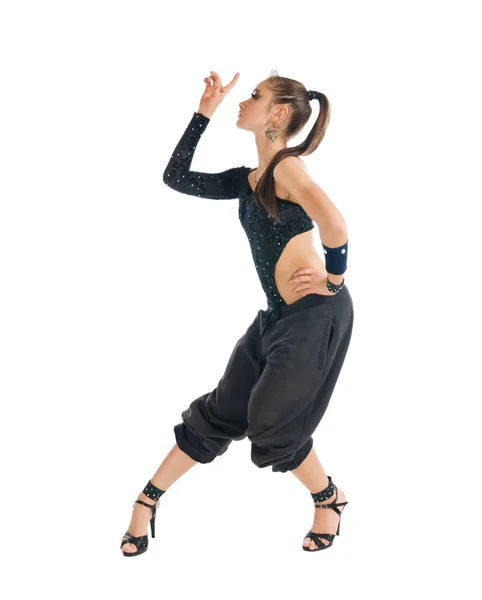 Σύγχρονη χορεύτρια φοράτε ψηλά τακούνια — Φωτογραφία Αρχείου