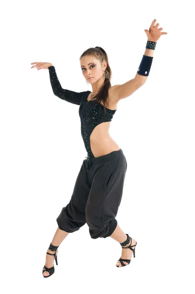 Moderní tanečnice nosí vysoké podpatky — Stock fotografie