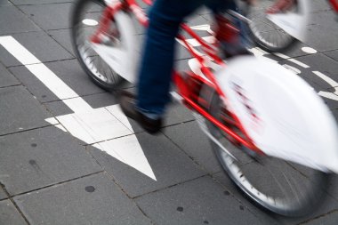 Cycle lane clipart