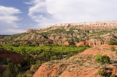 Clouds over Palo Duro Canyon clipart