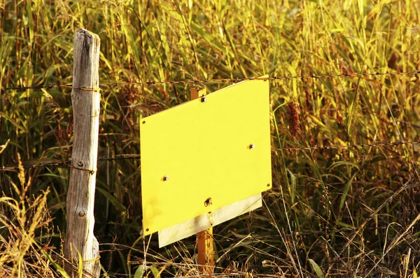 stock image Yellow blank sign