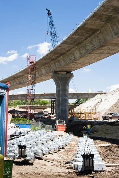 Freeway konstruktion — Stockfoto