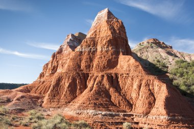 Formations in Palo Duro Canyon clipart