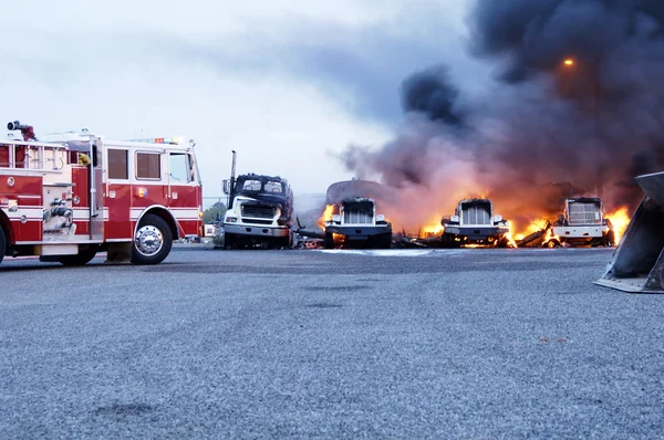 Пожар грузовика 5 — стоковое фото