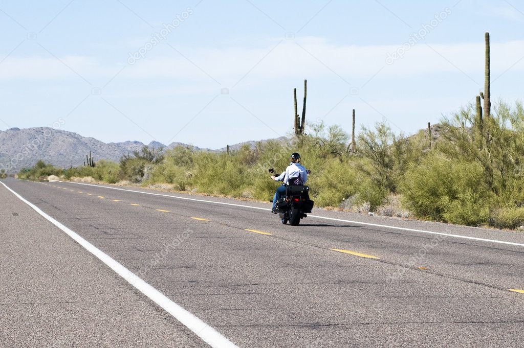 Riding in the desert