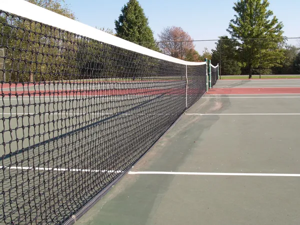 Outdoor tennis court — Stock Photo, Image