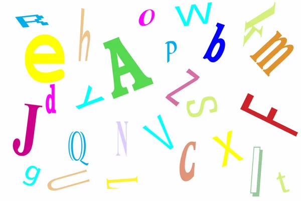 Randomized alphabet — Stock Photo, Image