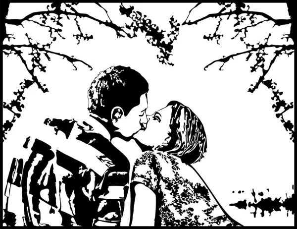 Embrasse — Image vectorielle