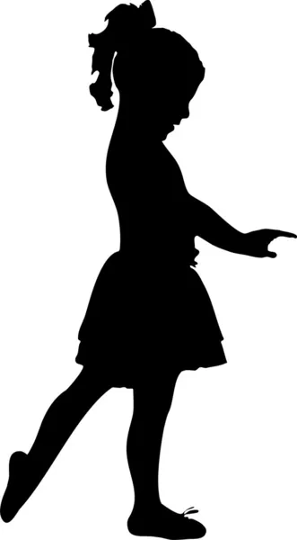 La bailarina pequeña — Archivo Imágenes Vectoriales