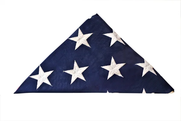 Διπλωμένο αμερικανική σημαία — Φωτογραφία Αρχείου