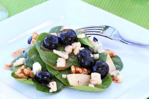 Salade d'épinards et de gorgonzola — Photo