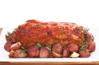 Meatloaf Ready for the Table clipart