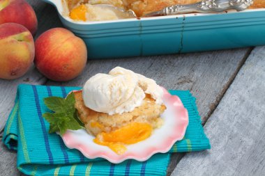 Peach Cobbler clipart