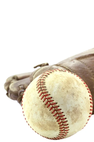 Old Baseball and Mit — Stock Photo, Image