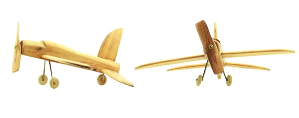 Aviões de brinquedo de madeira — Fotografia de Stock