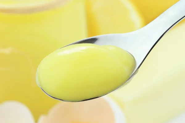 Lemon Pudding — Stock Photo, Image