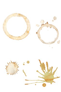 Coffee Splatters and Cup Rings clipart