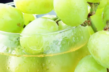White Grapes in Juice clipart