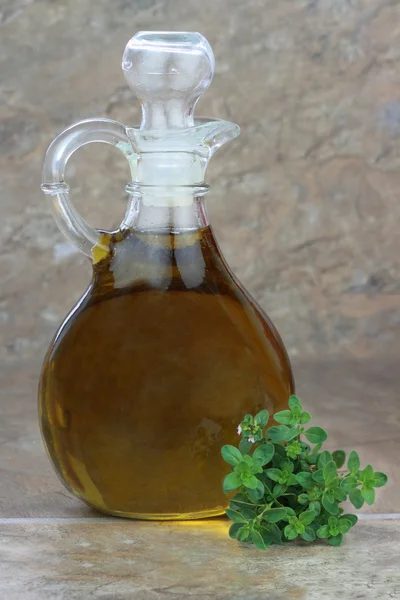 Aceite de oliva y tomillo — Foto de Stock