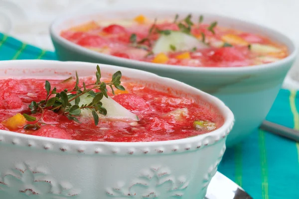 Watermeloen gazpacho — Stockfoto