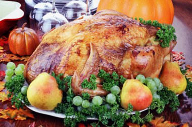 Festive Thanksgiving Dinner clipart