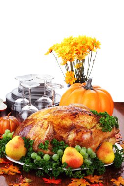 Festive Thanksgiving Dinner clipart