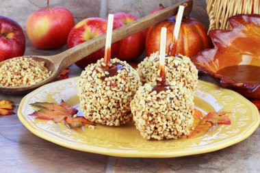 Candy Apples and Ingredients clipart