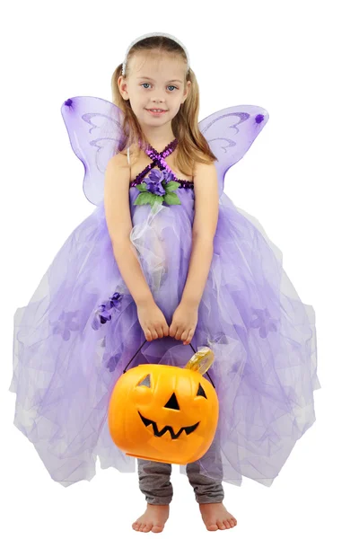 Criança vestida para o Halloween — Fotografia de Stock